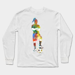 Girl Soccer Player Long Sleeve T-Shirt